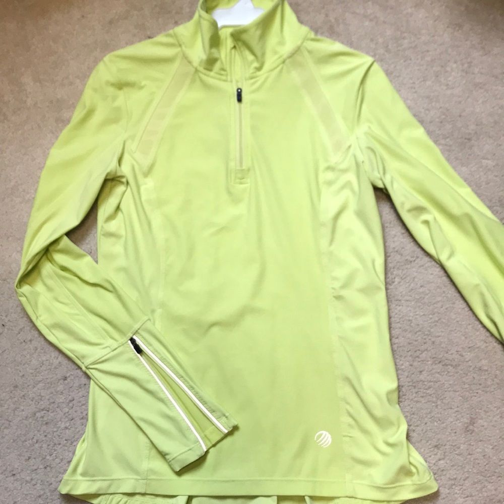 Lime green athletic top